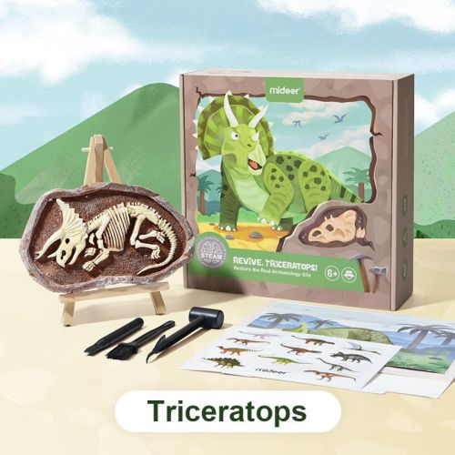 Vykopávanie dinosaurov - Triceratops