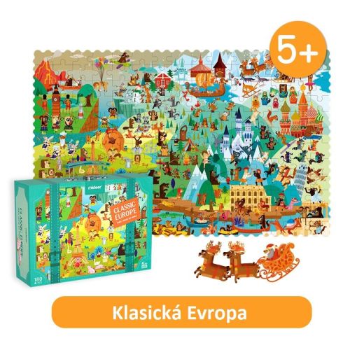 Klasické puzzle Európa 180 dielikov
