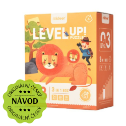 LEVEL UP! 03 - Zvieratká v prírode puzzle 3v1