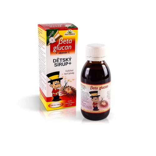 Beta glucan Dětský sirup+ s příchutí lesní jahody 100ml