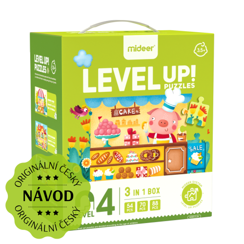 LEVEL UP! 04 - Rozprávkové stavby puzzle 3v1