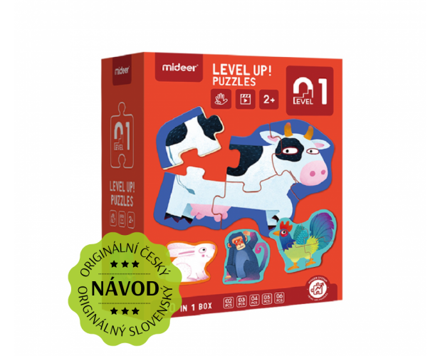 MiDeer LEVEL UP! 01 - Zvířátka - Puzzle