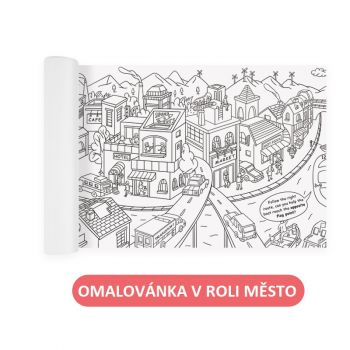 Město omalovánka v roli 10 metrů