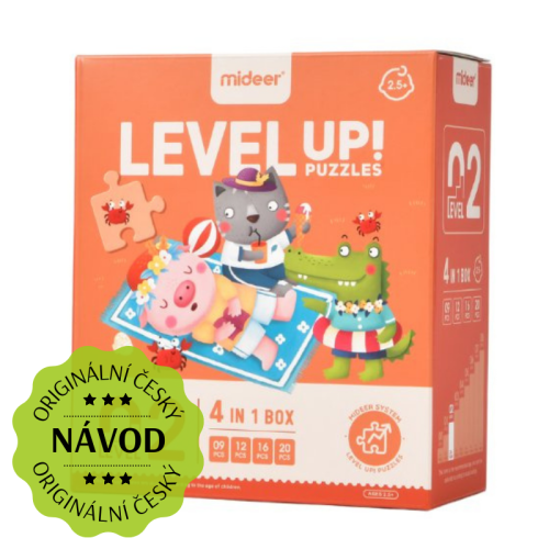 LEVEL UP! 02 - Ročné obdobia puzzle 4v1 verzia 2022