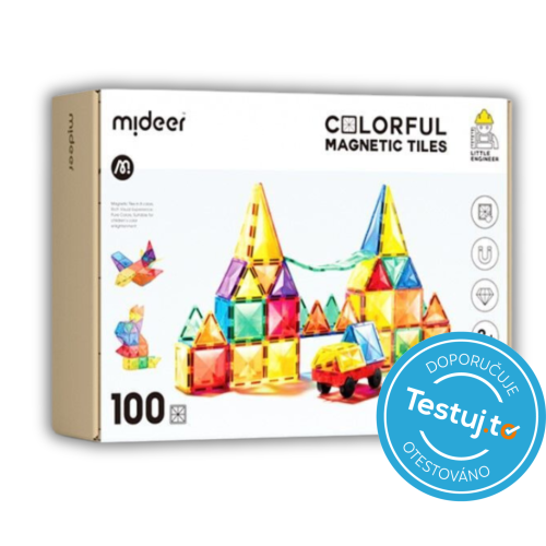 MiDeer Barevná magnetická stavebnice - 100 ks