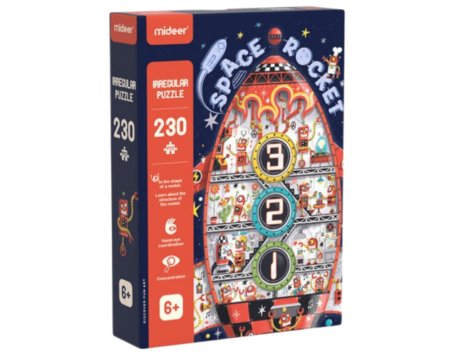 Umělecké puzzle - Vesmírná raketa 226 dílků