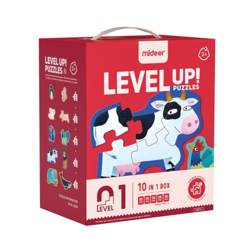 LEVEL UP! 01 - Zvířátka puzzle 5v1