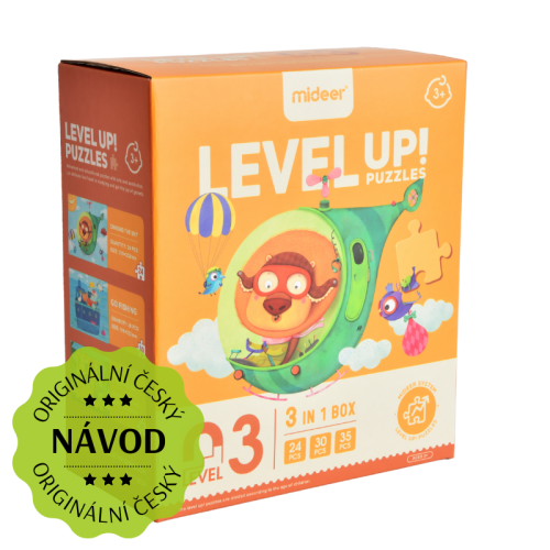 LEVEL UP! 03 - Cestovanie puzzle 3v1