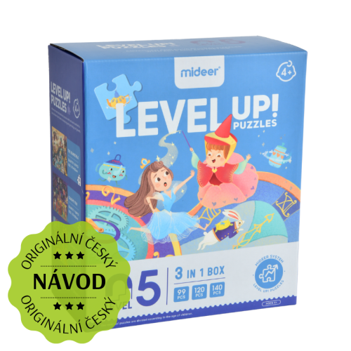 LEVEL UP! 05 - Rozprávkový svet puzzle 3v1 verzia 2022