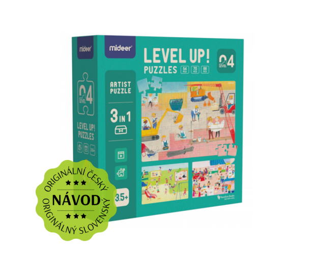 LEVEL UP! 04 - Motívy miest  puzzle 3v1