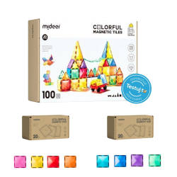SADA Stavebnice 100 ks + Magnetické dílky CELKEM 140 ks