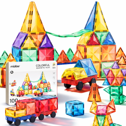 Barevná magnetická stavebnice - 100 ks