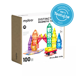 Barevná magnetická stavebnice - 100 ks -  ks Poškozený obal