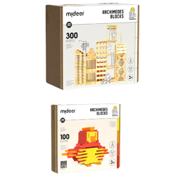 SADA BLOCKS stavební kostky + hřejivé barvy 400 ks