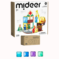 SADA Stavebnice Hrdinové města 33 ks+ Magnetické dílky chladné CELKEM 53ks