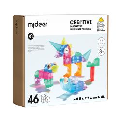 Moja prvá magnetická stavebnica Kocky 46 ks