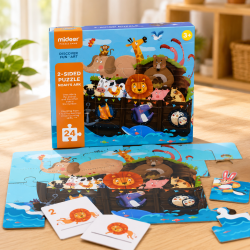 Oboustranné puzzle Noemova archa 2v1 24 dílků